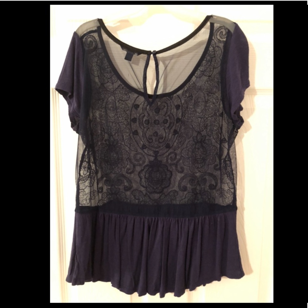 American Eagle lace, beaded top